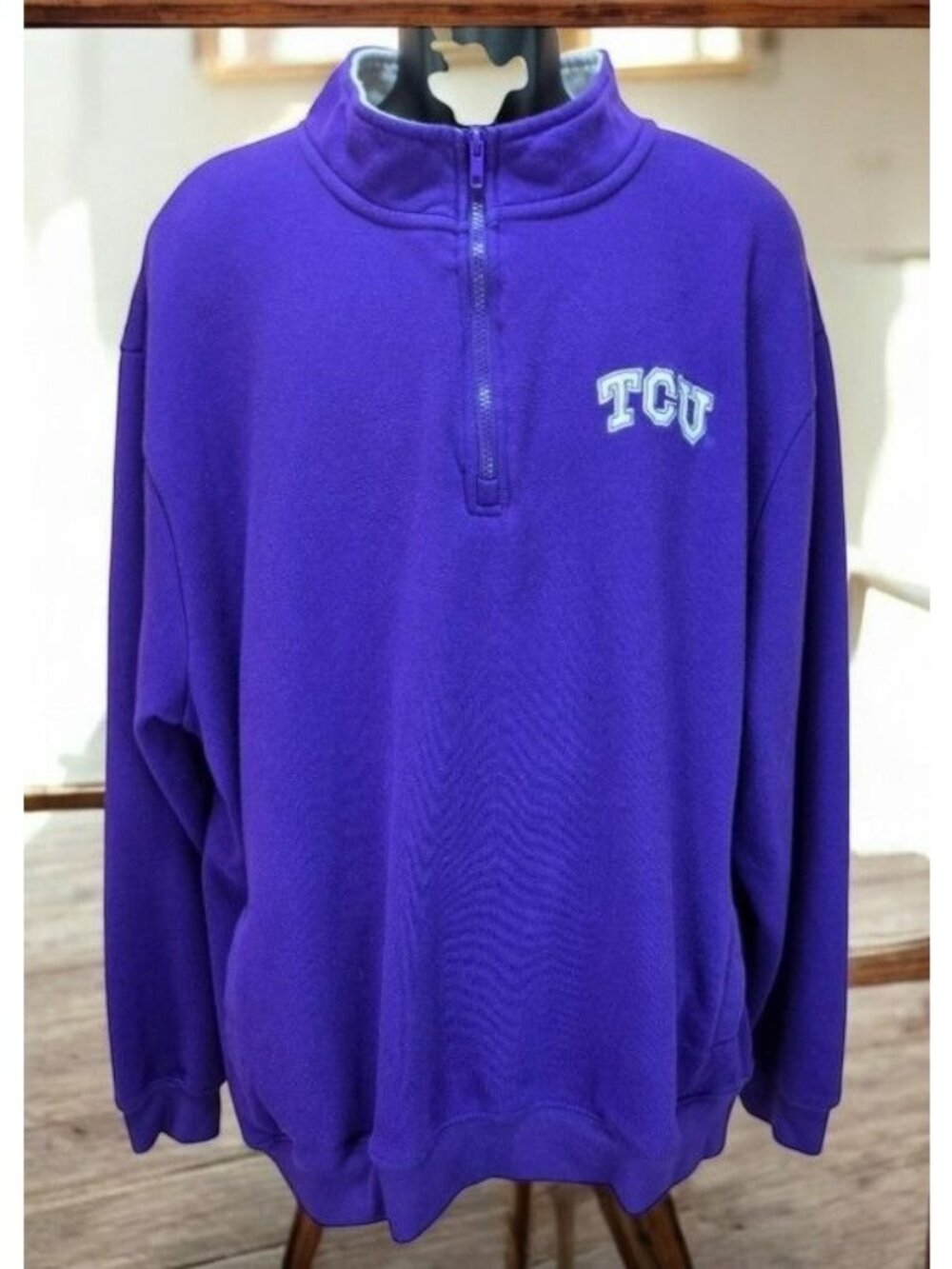 TCU Horned Frogs Colosseum Quarter-Zip Sweater Size 3XL